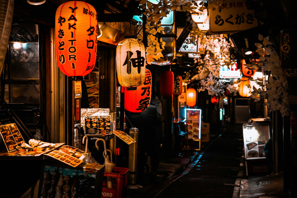 Izakaya in the night in Tokyo